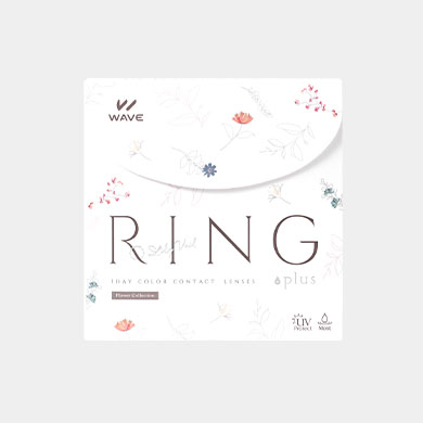 WAVEワンデー UV リング plus フラワーコレクション リリーベール 30枚入り